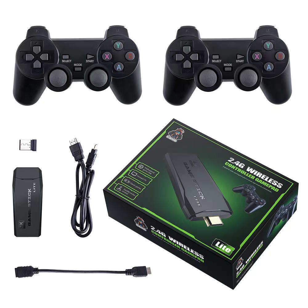 Game stick Lite HDMI 64GB, Retro konzola sa bežičnim džosticima i HDMI ulazom, 10k različitih igara